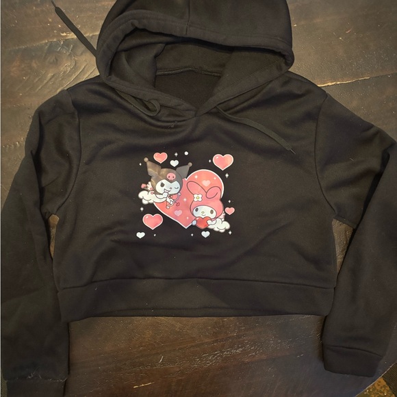 Hello Kitty Other - Hello Kitty Black Hoodie with Pink and White Accents